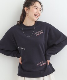 SHOO・LA・RUE | 【洗濯機可】小さめ刺繍で大人見え アソート裏起毛スウェット(スウェット)