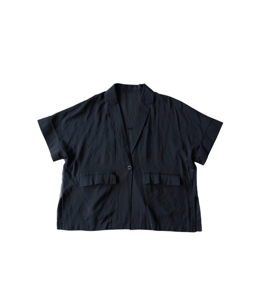 antiqua(アンティカ)の「シアー テーラードジャケット(テーラードジャケット・レディース・ブラック/グレー・ONESIZE)」の12枚目の写真
