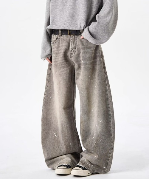 NEW GENTLEMAN(ニュージェントルマン)の「ライノデニム ワイドバギー バルーンパンツ(デニムパンツ・メンズ・グレー・M/S/L)」の5枚目の写真