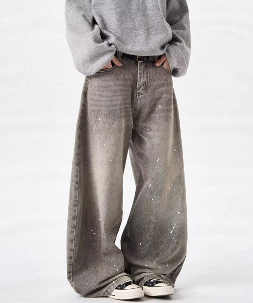 NEW GENTLEMAN(ニュージェントルマン)の「ライノデニム ワイドバギー バルーンパンツ(デニムパンツ・メンズ・グレー・M/S/L)」の6枚目の写真