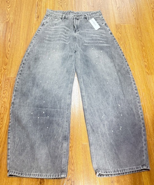 NEW GENTLEMAN(ニュージェントルマン)の「ライノデニム ワイドバギー バルーンパンツ(デニムパンツ・メンズ・グレー・M/S/L)」の12枚目の写真