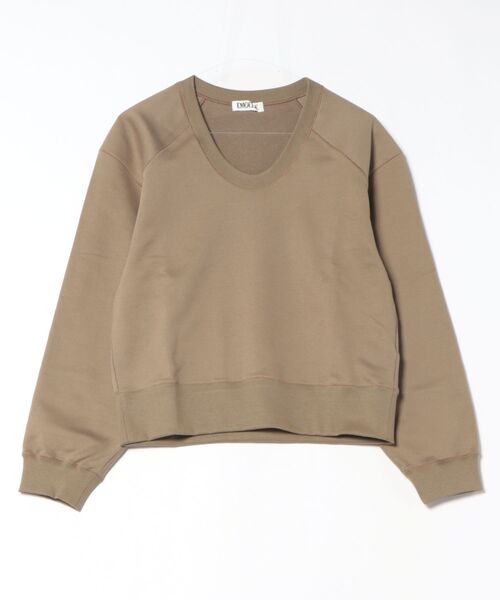 ADAM ET ROPE'（アダムエロペ）の「【EMOELLE】スウェットプルオーバー（スウェット・レディース・グレー/ベージュ系その他・FREE）」の4枚目の写真