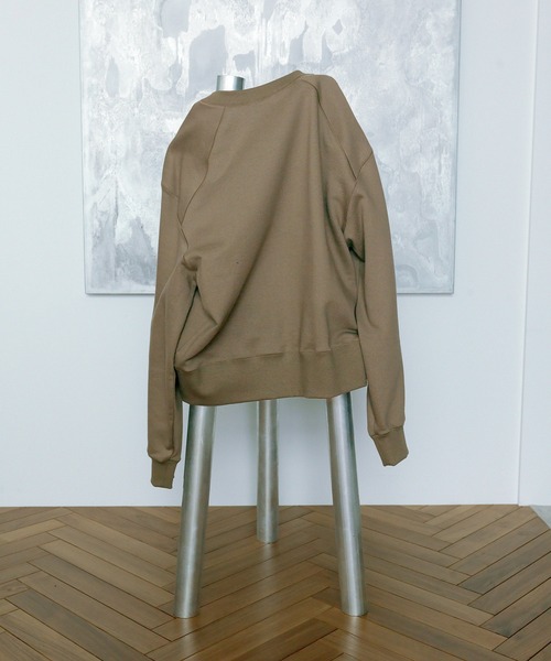 ADAM ET ROPE'（アダムエロペ）の「【EMOELLE】スウェットプルオーバー（スウェット・レディース・グレー/ベージュ系その他・FREE）」の5枚目の写真