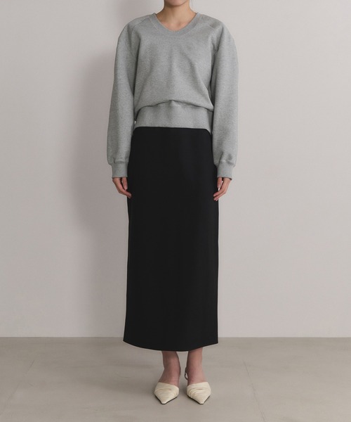 ADAM ET ROPE'（アダムエロペ）の「【EMOELLE】スウェットプルオーバー（スウェット・レディース・グレー/ベージュ系その他・FREE）」の7枚目の写真