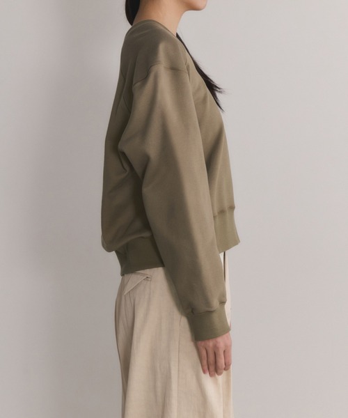 ADAM ET ROPE'（アダムエロペ）の「【EMOELLE】スウェットプルオーバー（スウェット・レディース・グレー/ベージュ系その他・FREE）」の9枚目の写真