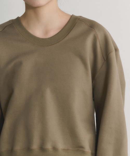 ADAM ET ROPE'（アダムエロペ）の「【EMOELLE】スウェットプルオーバー（スウェット・レディース・グレー/ベージュ系その他・FREE）」の11枚目の写真