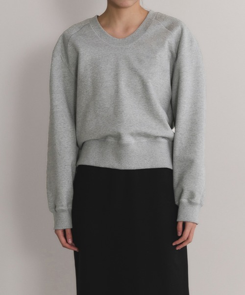 ADAM ET ROPE'（アダムエロペ）の「【EMOELLE】スウェットプルオーバー（スウェット・レディース・グレー/ベージュ系その他・FREE）」の12枚目の写真