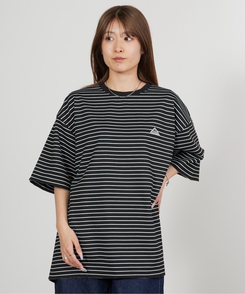 KELTY（ケルティ）の「KELTY/ケルティ ワッペンロゴ ルーズフィット ボーダーTシャツ 2026年春夏（Tシャツ/カットソー・レディース・ホワイト/ブラック・L/XL/M）」の15枚目の写真