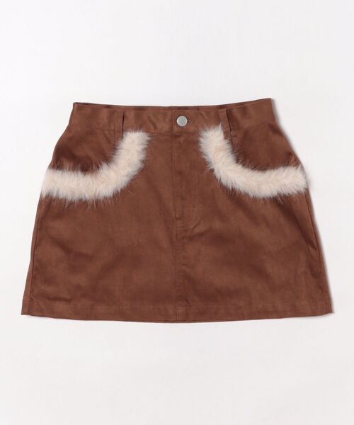 EMODA（エモダ）の「DOCKING BOX MINI SK（スカート・レディース・ブラウン/ブラック/ベージュ・MEDIUM/SMALL）」の3枚目の写真