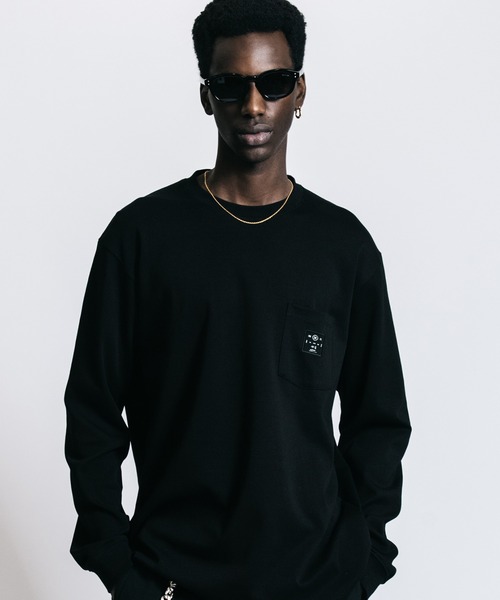 CRIMIE（クライミー）の「BOX LOGO POCKET LONG SLEEVE T SHIRT（Tシャツ/カットソー・メンズ・ホワイト/ブラック・XL/L/XXL/M）」の2枚目の写真