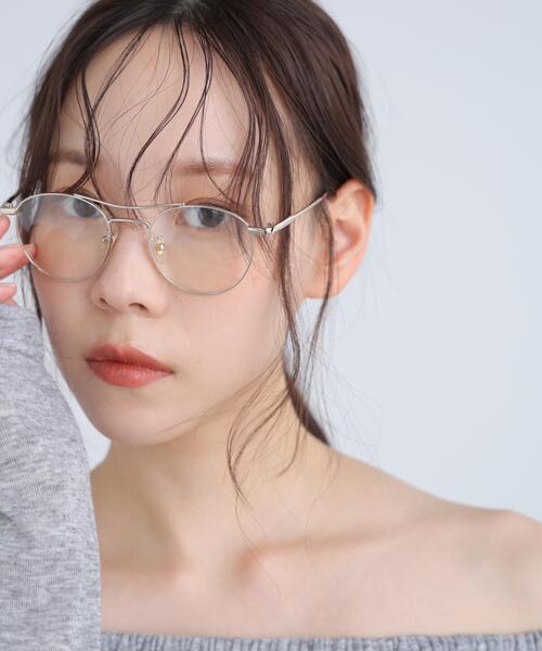 FREE'S MART(フリーズマート)の「ダブルブリッジサングラス&メガネ(サングラス・レディース・ゴールド/シルバー/ブラウン・フリ-)」の21枚目の写真