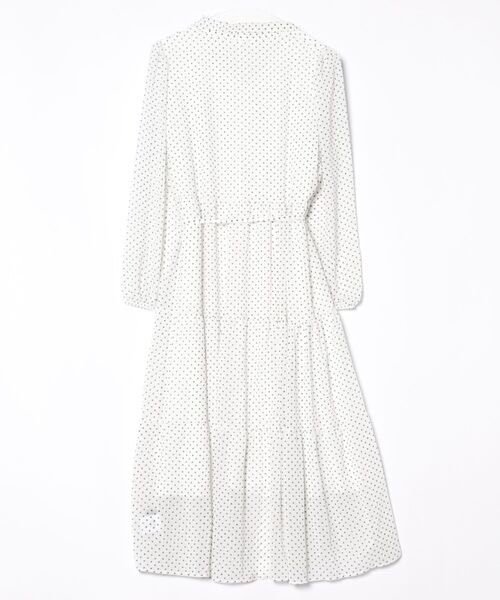 GORGE(ゴージ)の「《ドット柄×ボウタイ》ティアードマキシワンピース/春秋/全2色(ワンピース・レディース・ブラック×ホワイト/ホワイト×ブラック・F)」の15枚目の写真