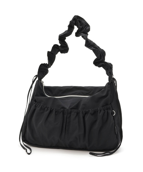 pom ponette junior（ポンポネットジュニア）の「ギャザーショルダー（ショルダーバッグ・キッズ・ブラック/カラフル・F）」の2枚目の写真