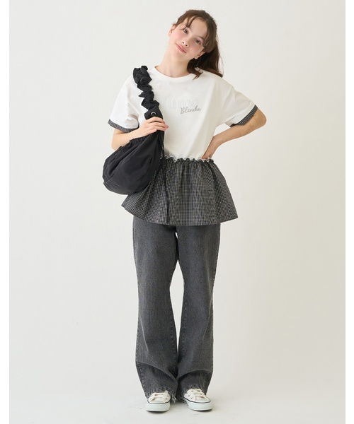 pom ponette junior（ポンポネットジュニア）の「ギャザーショルダー（ショルダーバッグ・キッズ・ブラック/カラフル・F）」の15枚目の写真