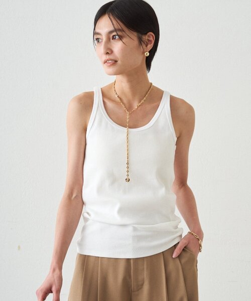 LOUNGEDRESS(ラウンジドレス)の「タンクトップ(タンクトップ・レディース・ブラック/オフホワイト・FREE)」の3枚目の写真
