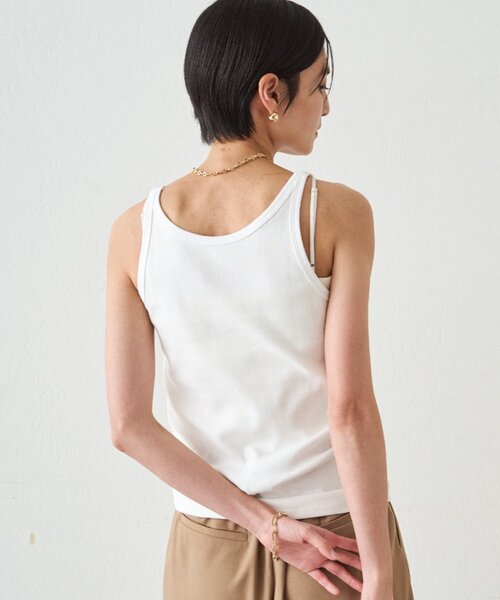 LOUNGEDRESS(ラウンジドレス)の「タンクトップ(タンクトップ・レディース・ブラック/オフホワイト・FREE)」の6枚目の写真
