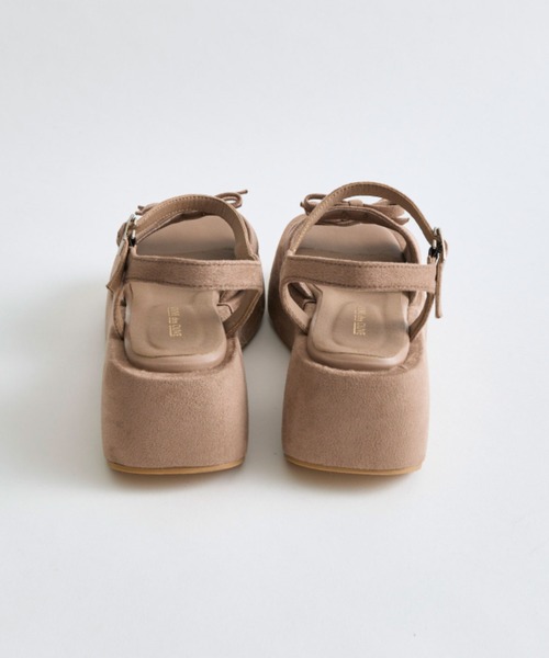 OLIVE des OLIVE（オリーブデオリーブ）の「カバー付き リボンサンダル（サンダル・レディース・モカ/ブラック・SMALL/MEDIUM/LARGE）」の17枚目の写真