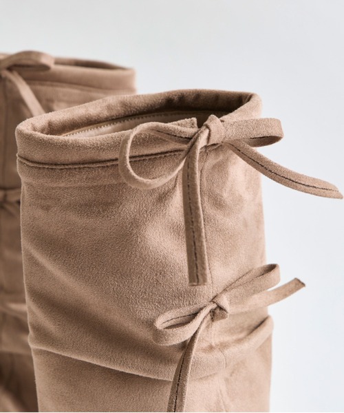 OLIVE des OLIVE（オリーブデオリーブ）の「カバー付き リボンサンダル（サンダル・レディース・モカ/ブラック・SMALL/MEDIUM/LARGE）」の9枚目の写真