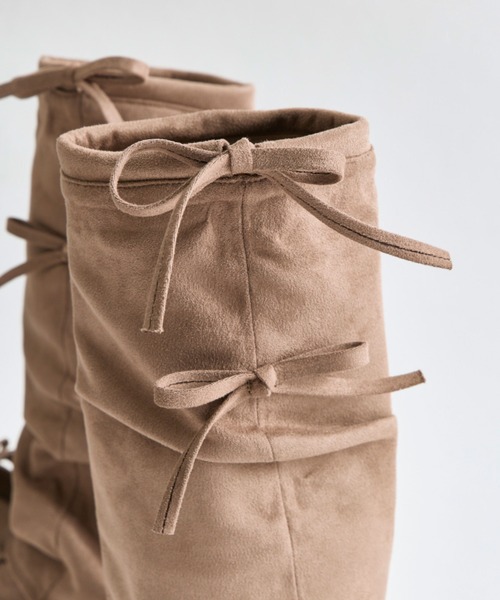 OLIVE des OLIVE（オリーブデオリーブ）の「カバー付き リボンサンダル（サンダル・レディース・モカ/ブラック・SMALL/MEDIUM/LARGE）」の10枚目の写真