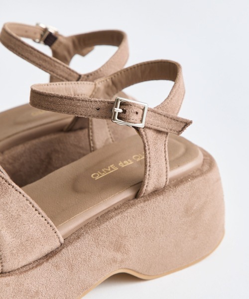 OLIVE des OLIVE（オリーブデオリーブ）の「カバー付き リボンサンダル（サンダル・レディース・モカ/ブラック・SMALL/MEDIUM/LARGE）」の18枚目の写真