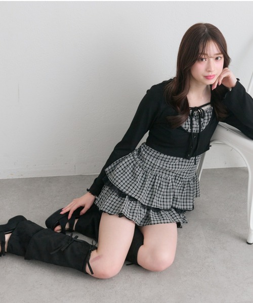 OLIVE des OLIVE（オリーブデオリーブ）の「カバー付きリボンサンダル（サンダル・レディース・モカ/ブラック・SMALL/MEDIUM/LARGE）」の22枚目の写真