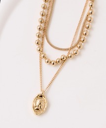 VIS | ダブルチェーンコインネックレス(ネックレス)