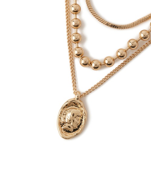 VIS（ビス）の「ダブルチェーンコインネックレス（ネックレス・レディース・シルバー/ゴールド・FREE）」の10枚目の写真
