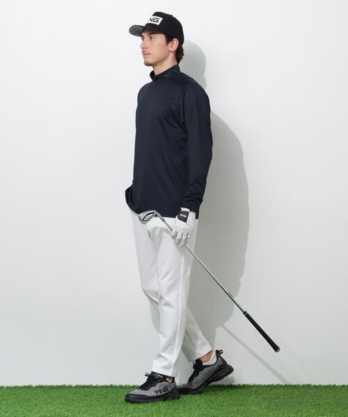 PING(ピン)の「【PING APPAREL】パネルジャカード長袖ハイネックシャツ <PERFORMANCE> (MEANS)(Tシャツ/カットソー・メンズ・ブラック/ブルー系その他/ホワイト・LL1/L/LL/M/S)」の5枚目の写真
