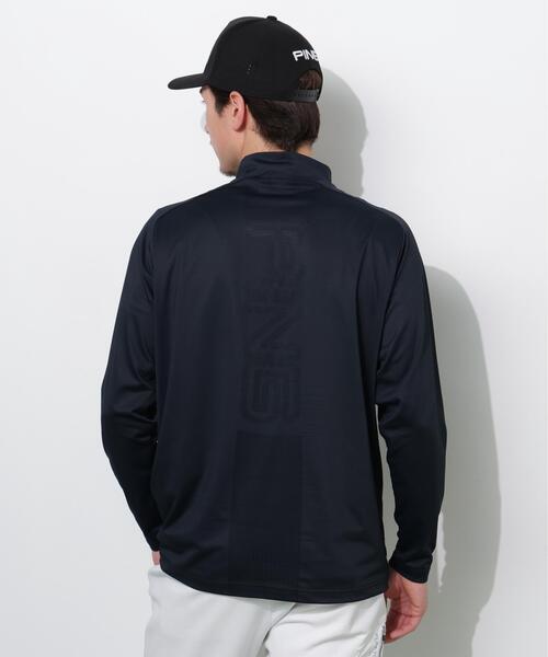 PING(ピン)の「【PING APPAREL】パネルジャカード長袖ハイネックシャツ <PERFORMANCE> (MEANS)(Tシャツ/カットソー・メンズ・ブラック/ブルー系その他/ホワイト・LL1/L/LL/M/S)」の6枚目の写真