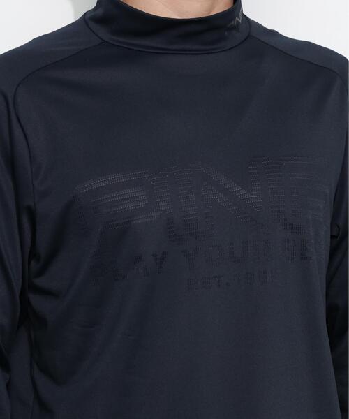 PING(ピン)の「【PING APPAREL】パネルジャカード長袖ハイネックシャツ <PERFORMANCE> (MEANS)(Tシャツ/カットソー・メンズ・ブラック/ブルー系その他/ホワイト・LL1/L/LL/M/S)」の8枚目の写真