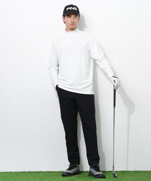 PING(ピン)の「【PING APPAREL】パネルジャカード長袖ハイネックシャツ <PERFORMANCE> (MEANS)(Tシャツ/カットソー・メンズ・ブラック/ブルー系その他/ホワイト・LL1/L/LL/M/S)」の13枚目の写真