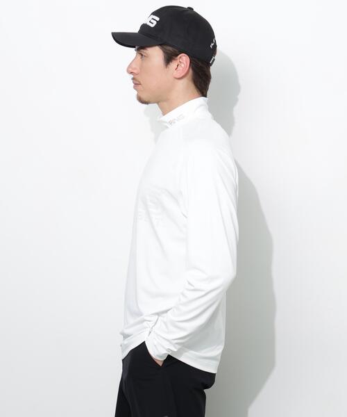 PING(ピン)の「【PING APPAREL】パネルジャカード長袖ハイネックシャツ <PERFORMANCE> (MEANS)(Tシャツ/カットソー・メンズ・ブラック/ブルー系その他/ホワイト・LL1/L/LL/M/S)」の14枚目の写真