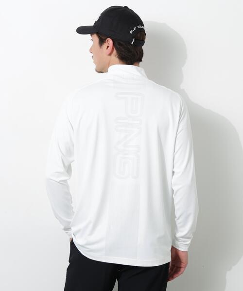 PING(ピン)の「【PING APPAREL】パネルジャカード長袖ハイネックシャツ <PERFORMANCE> (MEANS)(Tシャツ/カットソー・メンズ・ブラック/ブルー系その他/ホワイト・LL1/L/LL/M/S)」の15枚目の写真