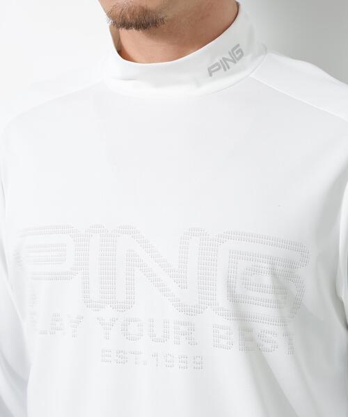 PING(ピン)の「【PING APPAREL】パネルジャカード長袖ハイネックシャツ <PERFORMANCE> (MEANS)(Tシャツ/カットソー・メンズ・ブラック/ブルー系その他/ホワイト・LL1/L/LL/M/S)」の17枚目の写真