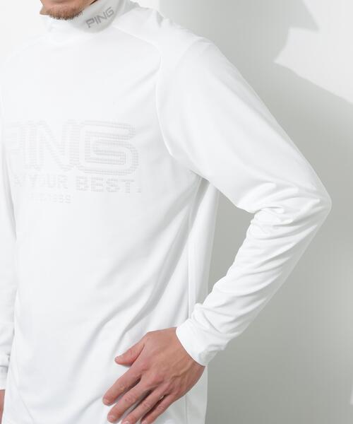 PING(ピン)の「【PING APPAREL】パネルジャカード長袖ハイネックシャツ <PERFORMANCE> (MEANS)(Tシャツ/カットソー・メンズ・ブラック/ブルー系その他/ホワイト・LL1/L/LL/M/S)」の18枚目の写真