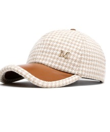 a lot of love（ア ロット オブ ラブ）の「千鳥チェック×エコレザーキャップ（キャップ）」