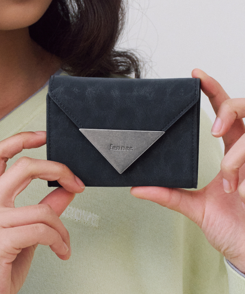 MATT TRIANGLE WALLET - LEOPARD NAVY（財布）｜FENNEC（フェネック