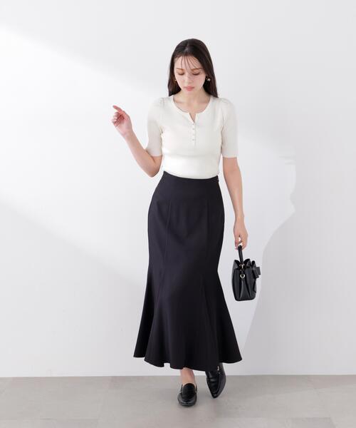 PROPORTION BODY DRESSING(プロポーションボディドレッシング)の「【小さめサイズあり】ハイウエストマーメイドスカート / 1216120302(スカート・レディース・ピンク/ブラック/ブルー/オフホワイト・MEDIUM/P/S/PSS/SMALL)」の2枚目の写真