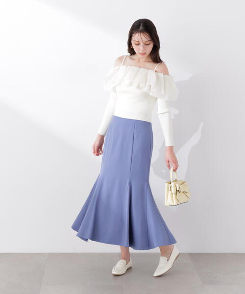 PROPORTION BODY DRESSING(プロポーションボディドレッシング)の「ハイウエストマーメイドスカート / 1216120302(スカート・レディース・ピンク/ブラック/ブルー/オフホワイト・MEDIUM/P/S/PSS/SMALL)」の12枚目の写真