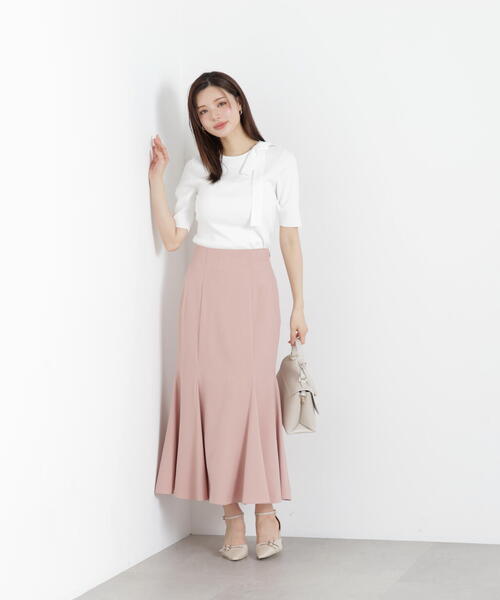 PROPORTION BODY DRESSING(プロポーションボディドレッシング)の「ハイウエストマーメイドスカート / 1216120302(スカート・レディース・ピンク/ブラック/ブルー/オフホワイト・MEDIUM/P/S/PSS/SMALL)」の4枚目の写真