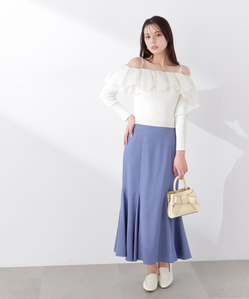 PROPORTION BODY DRESSING(プロポーションボディドレッシング)の「ハイウエストマーメイドスカート / 1216120302(スカート・レディース・ピンク/ブラック/ブルー/オフホワイト・MEDIUM/P/S/PSS/SMALL)」の3枚目の写真