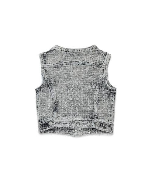 DIESEL（ディーゼル）の「キッズ デニムスリーブレスジャケット JSLIMMY-SM-J（デニムジャケット・キッズ・ブラック・14Y/6Y/12Y/10Y/8Y）」の2枚目の写真