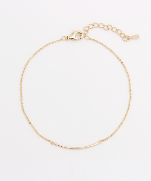 colleca la（コレカラ）の「カーブラインブレスレット（ブレスレット・レディース・ゴールド/シルバー・ﾌﾘ-）」の5枚目の写真