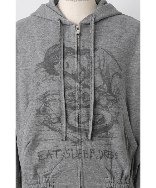 SHINYAKOZUKA（シンヤコヅカ）の「ORDINARY HOME OLD STYLE ZIP HOODIE WITH PRINTING(ISSUE#8)（パーカー・メンズ・ブラック/チャコール・LARGE/MEDIUM/SMALL）」の4枚目の写真