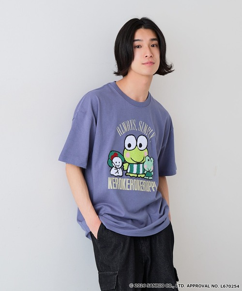 sanrio（サンリオ）の「【SANRIO CHARACTERS/サンリオキャラクターズ】【限定オリジナル】サンリオキャラクターズ 刺繍Tシャツ キャラ・色別注  ビッグシルエット  男女兼用（Tシャツ/カットソー・メンズ・ベージュ系その他4/ホワイト系その他/ブルー系その他/ベージュ系その他2/ブラック系その他2/ホワイト系その他4/ホワイト系その他3/ブルー系その他3・LARGE/MEDIUM/X-LARGE/SMALL）」の8枚目の写真
