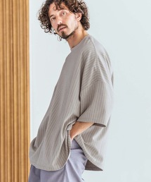mt10396-Pinstripe Pattern Fabric T-Shirt Tシャツ(MGN-261-052)