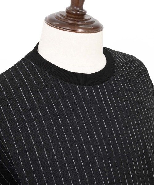 Magine（マージン）の「mt10396-Pinstripe Pattern Fabric T-Shirt Tシャツ(MGN-261-052)（Tシャツ/カットソー・メンズ・チャコール/ブラック・44/46/48）」の15枚目の写真