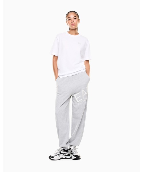 EMPORIO ARMANI EA7(エンポリオアルマーニイーエーセブン)の「<オンライン限定>【エンポリオ アルマーニ EA7】Logo Series オーバーサイズTシャツ コットンジャージー ロゴ(Tシャツ/カットソー・レディース・ブラック/ホワイト・X-SMALL/SMALL/MEDIUM)」の4枚目の写真
