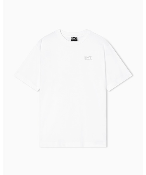 EMPORIO ARMANI EA7(エンポリオアルマーニイーエーセブン)の「<オンライン限定>【エンポリオ アルマーニ EA7】Logo Series オーバーサイズTシャツ コットンジャージー ロゴ(Tシャツ/カットソー・レディース・ブラック/ホワイト・X-SMALL/SMALL/MEDIUM)」の5枚目の写真