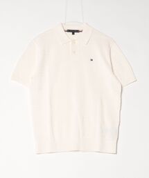 TOMMY HILFIGER | コットンブレンドショートスリーブポロニット(ニット/セーター)